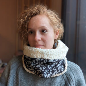 Snood Hiver. Mode femme en coton biologique cousu en France