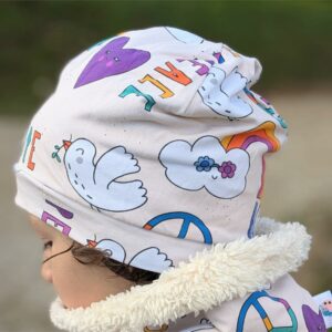 bonnet pour enfant. Cousu en France avec un tissu en coton bio