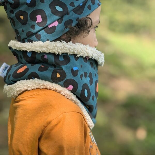 snood enfant. En coton biologique. Fabriqué en France. Vêtements évolutifs enfants