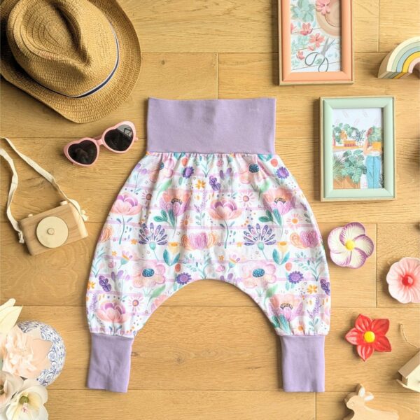 Sarouel évolutif en coton bio pour enfant