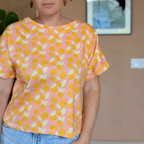t-shirt oversize femme. Coton bio