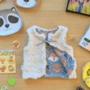 gilet de berger réversible pour les enfants Cousu en France