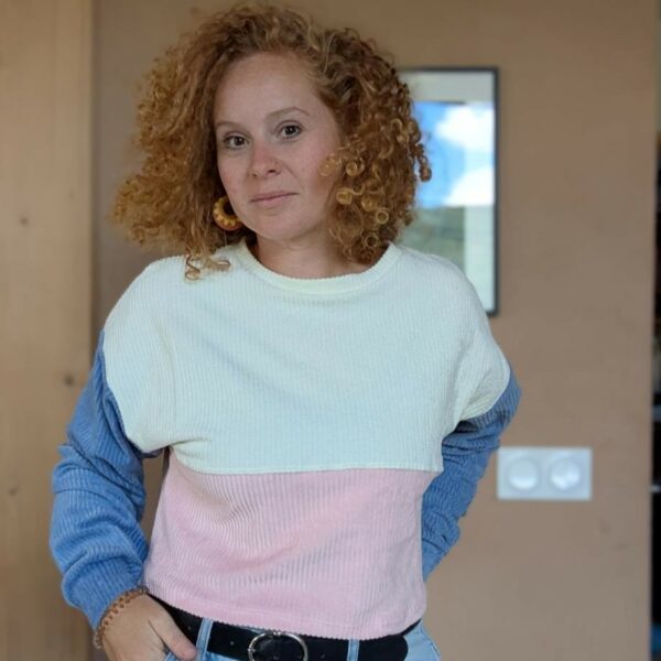 pull velours bio femme cousu en France