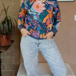 sweat femme en coton bio confortable et coloré . Cousu en FRance