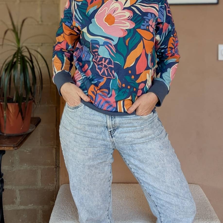 sweat femme en coton bio confortable et coloré . Cousu en FRance