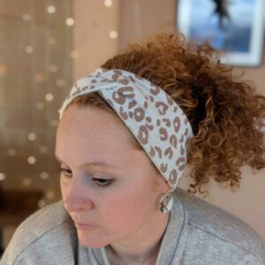 Bandeau polaire Léopard blanc