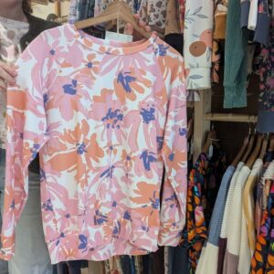 Sweat pink Flower Taille L