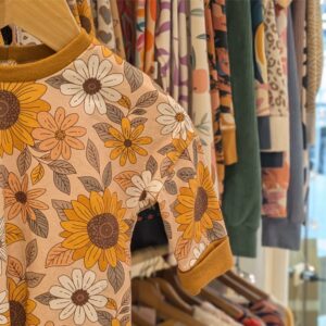 T-shirt évolutif manches longues Les tournesols 6 mois 1 an / 2ans / 3 ans & 4 ans