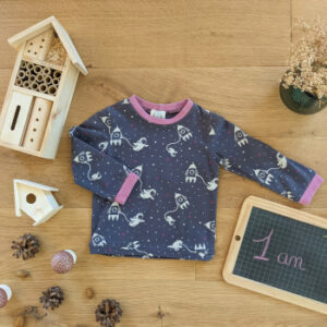 T-shirt manches longues fusée 1 an