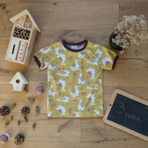 T-shirt manches courtes lama 3 ans