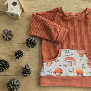 sweat évolutif en velours bio pour enfant