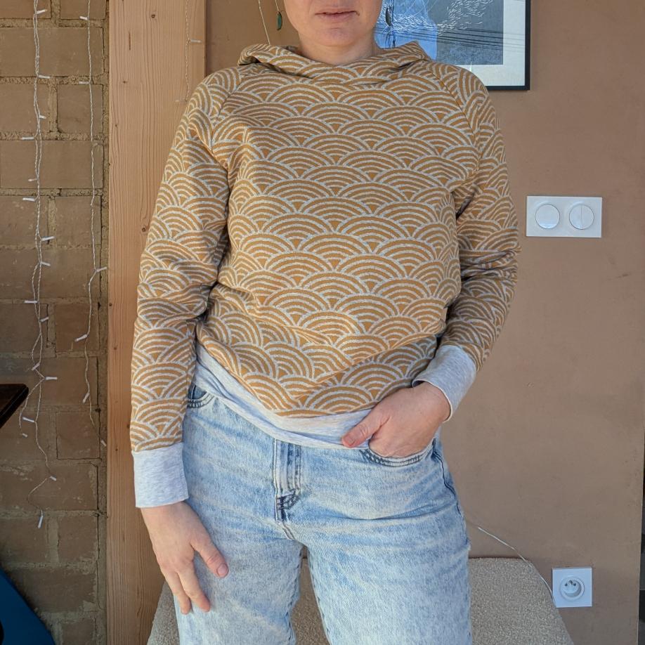 sweat en coton bio pour femme cousu en France