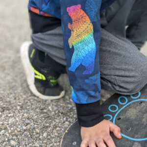 Sweat ours coloré 1 an