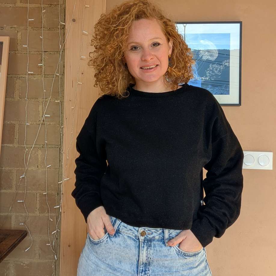 Sweat pailleté Noir