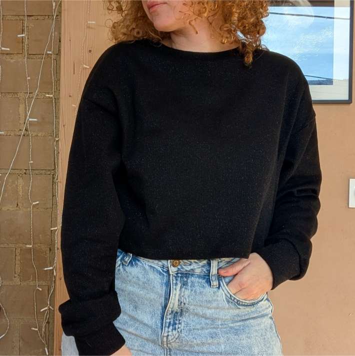 Sweat pailleté Noir – Image 4