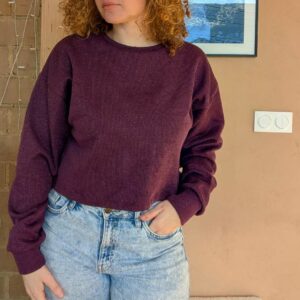 Sweat pailleté Bordeaux