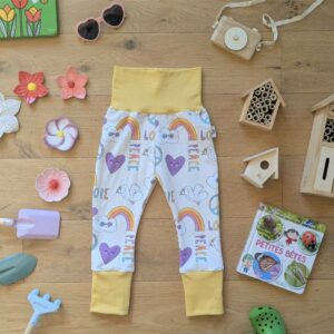 Pantalon évolutif Peace & Love 2 ans/3 ans/4 ans