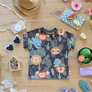 t-shirt évolutif enfant en coton bio Cousu en France