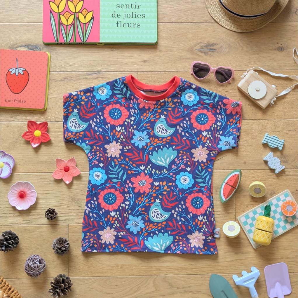 t shirt évolutif enfants en coton bio