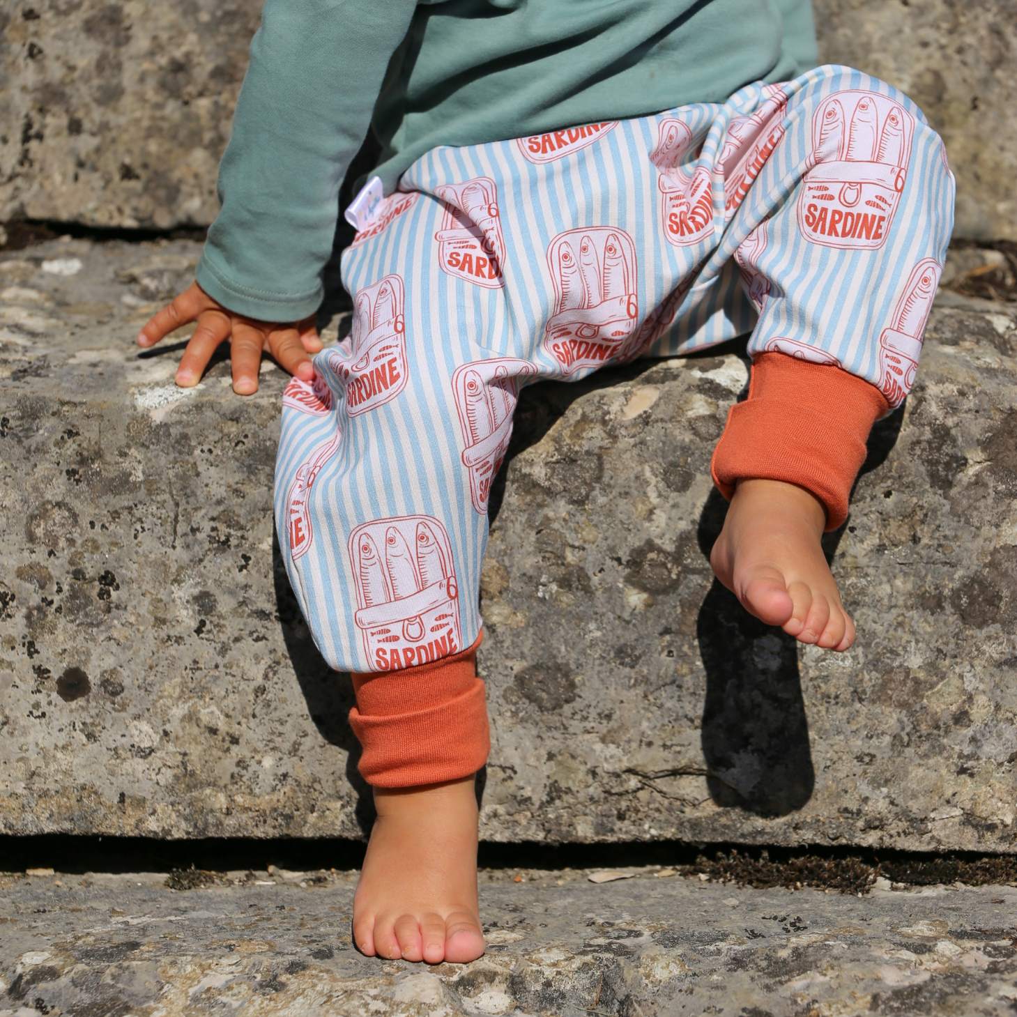 sarouel évolutif enfant cousu en France en coton bio
