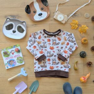 Vêtement évolutif enfant en coton bio. Pull
